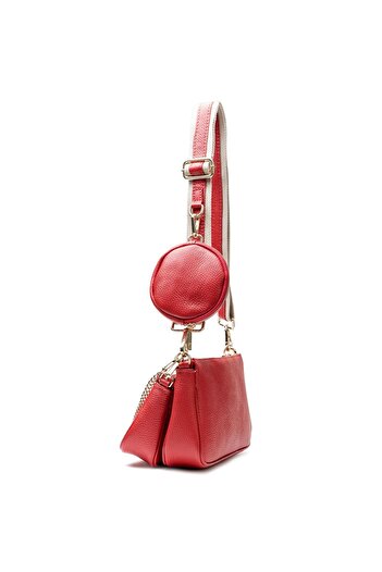 Lazarotti Milano Leather shoulder bag leather 23 cm