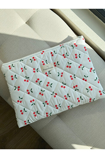 Punchiess Cherry Pattern Laptop Tablet Case 15-16 Inch