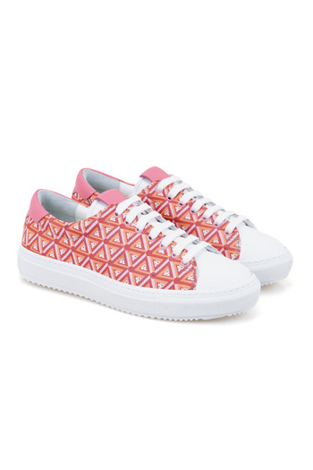 Desa Women's Red Monogram Sneakers