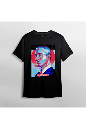 Pixxa Eminem Slim Shady Велосипедна комір 100% бавовна T-Shirt - Модель 3