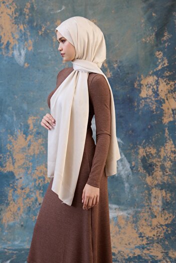 İpekhan Fall Winter İpeksi Jakar Şal Ekru 9018-27