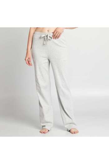 KIABI Ribbed wide-leg pyjama bottoms GREY