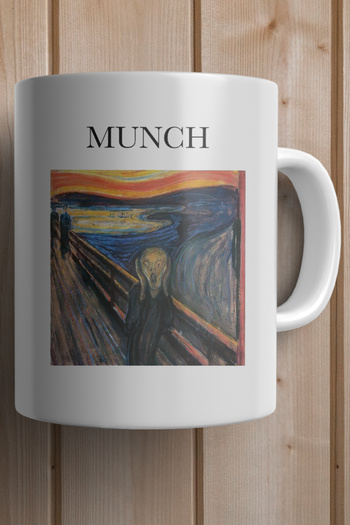 South Steel Famous Painter Edvard Munch Printed Premium Mug