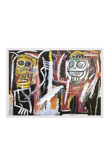 Postifull White Framed Painting, Poster and Frame Set, Wall Painting, Dustheads Comfort Series No:108693