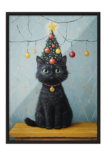 Postifull Black Framed Painting, Poster and Frame Set, New Year Comfort Series No:108739
