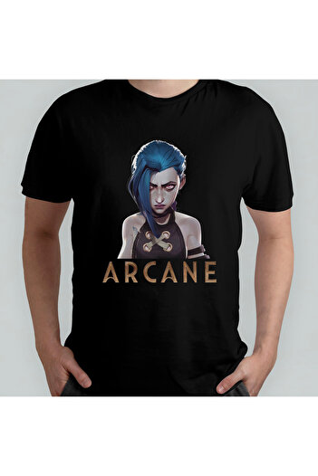Pixxa Μπλουζάκι Arcane Jinx Crew Neck 100% βαμβακερό - Μοντέλο 2
