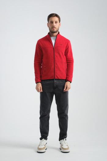 Shooter Men's Fleece Sweatshirt - Premium Winter, Minimal Embroidery, Zip-Up Regular Fit