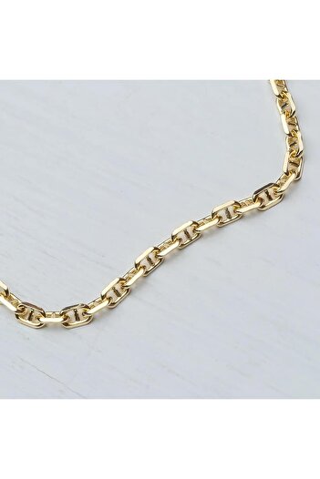 Üresinler Kuyumculuk 14 Ayar Altın Erkek Zincir Kolye Gemici Zinciri Anchor Chain
