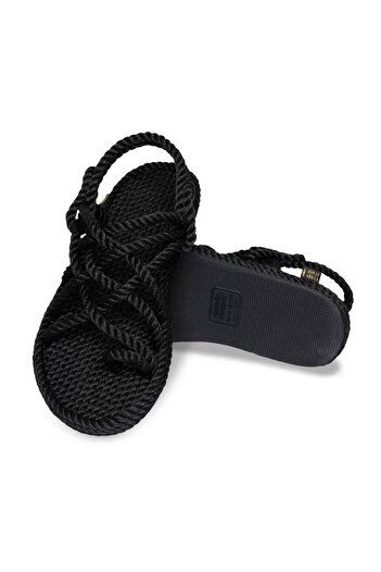 Nomadic Republic Women's Black Nomadic Rubber Sole Sandals