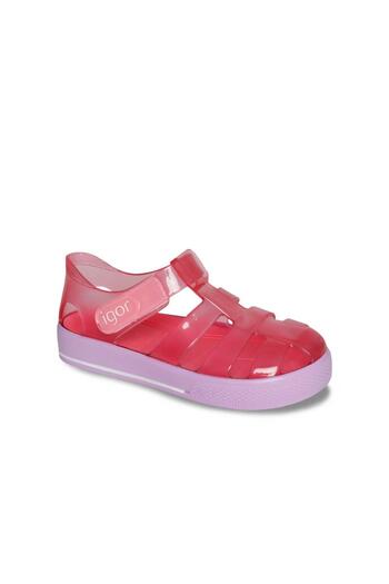 IGOR Star Bicolor Kids Sandals - Fuchsia/lilac