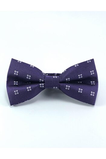 PİERRONİ Purple Patterned Bow Tie