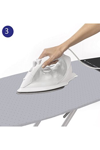 GERCELLA (Gifted)Grey-Dark Grey Park Go Optimum Ironing Board Cover Cloth Cover