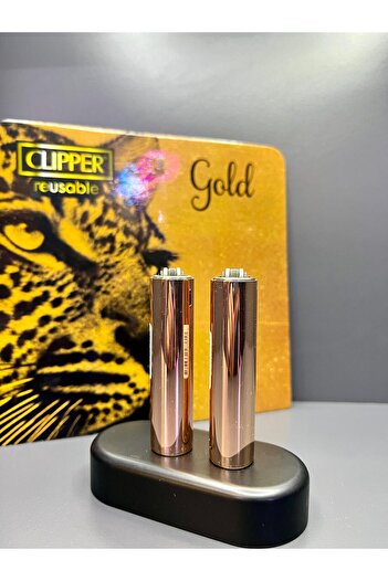 Clipper Orijinal Metal Kılıflı Taşlı Ve Gazlı 2 Adet Clipper Çakmak