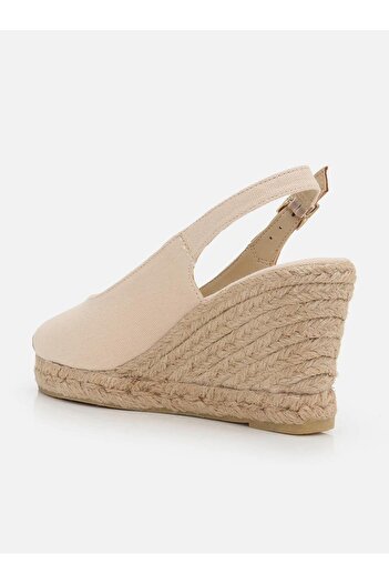 Su Espadril Pippa Ekru Kadın Dolgu Topuklu Espadril