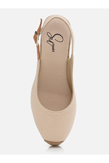 Su Espadril Pippa Ekru Kadın Dolgu Topuklu Espadril