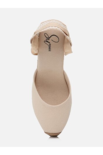 Su Espadril Kelly Ekru Kadın Dolgu Topuklu Espadril