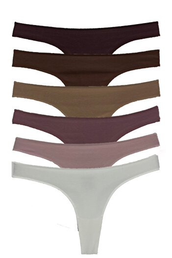 Pierre Cardin Pachet de 7 tanga de bază din bumbac 2071 No Show No Trace