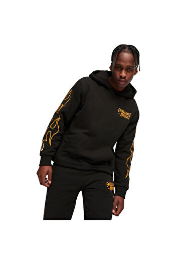 Puma Φούτερ με κουκούλα Puma Caution, Μαύρο, Ανδρικό