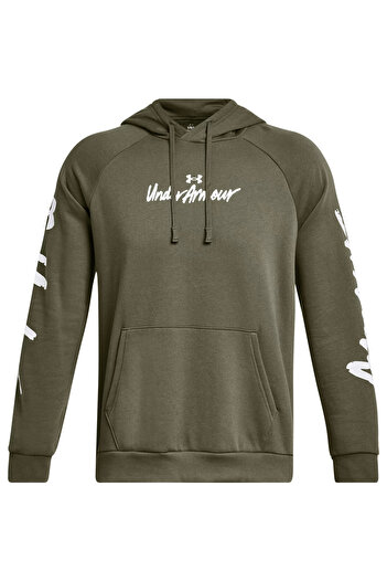 Under Armour Hood Under Armour Rival Fleece Graphic, Πράσινο, Ανδρικά