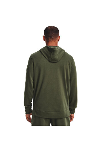 Under Armour Hood Under Armor Rival Terry LC FZ, Green, Men