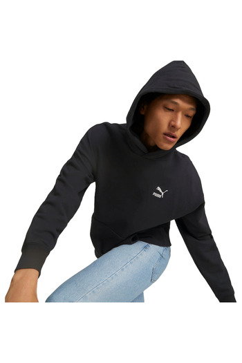 Puma Hood Classics Relaxed Hoodie Tr, Black, Men