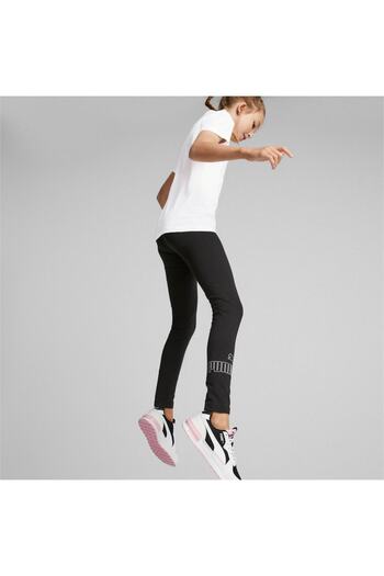 Puma Σετ φόρμας Puma Graphic Tee Κολάν G, Λευκό, Παιδικό