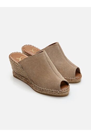 Su Espadril Suzy Kum Kadın Dolgu Topuklu Espadril Terlik