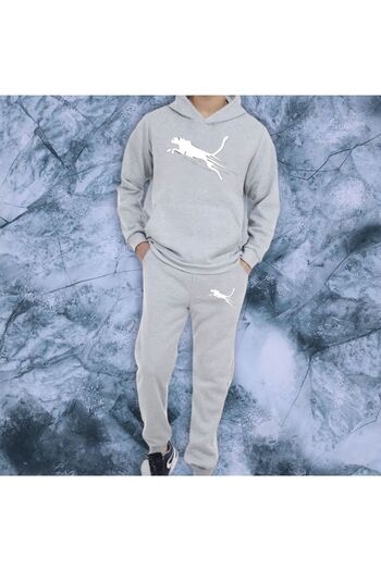 SimStone Kangaroo Pocket Leopard Custom Graphic Pattern Tracksuit Set Tracksuit Sweatshirt 6 Colors