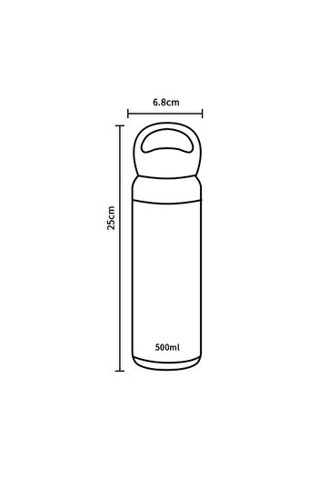 MIBRU vacuum thermos container 500ml red