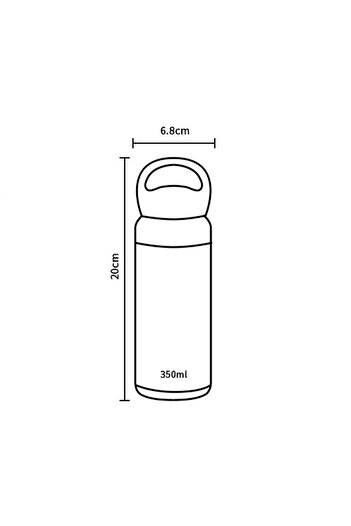 MIBRU vacuum thermos container 350ml red