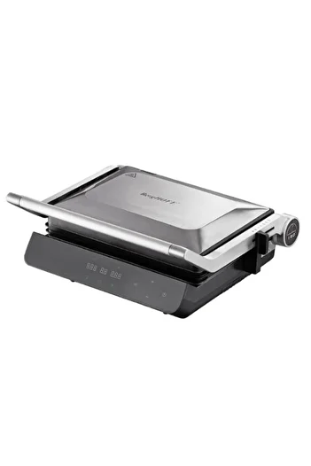Berghoff Gem Retro Titanium Silver Grey Steel Grill Toaster