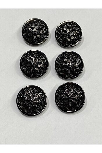 karantuhafiye Coat Topcoat button / design button / special coated button / Black set of 6
