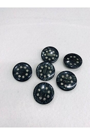 karantuhafiye Stone Button Khaki Green 6 Pieces