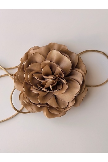 karantuhafiye Necklace/choker Necklace/double Layer Fabric Flower Necklace (bk7)