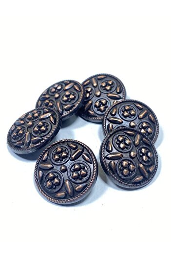 karantuhafiye Coat Coat Button / Metal Button / Antique Copper / 3 Cm / Set of 6/mde