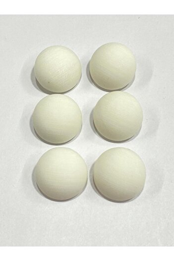 karantuhafiye 6-Piece Italian Matte Pearl Curved Trench Coat and Jacket Button Set - Off White, 2.3 cm (Code:3598)