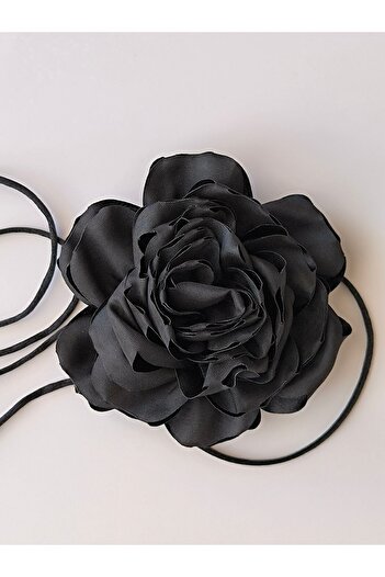 karantuhafiye Necklace/choker Necklace/double Layer Fabric Flower Necklace (bk7)