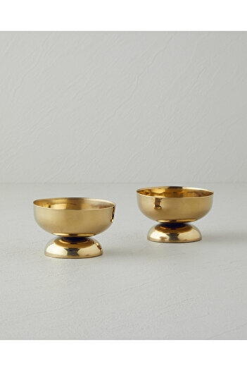 English Home Glacial Gold 200 ml Stainless Steel Set of 2 Cups