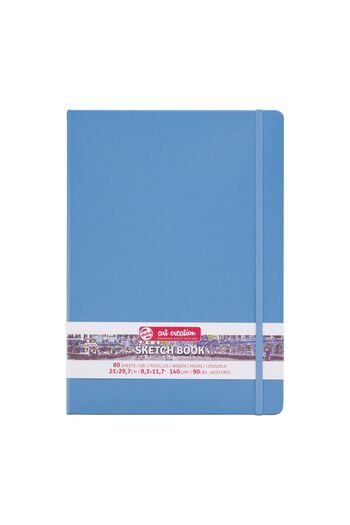 Talens Blue Art Creation Sketch Book - 21X30Cm, 140Gr, 80Yp Hard Cover Sketchbook Rt 9314213 M