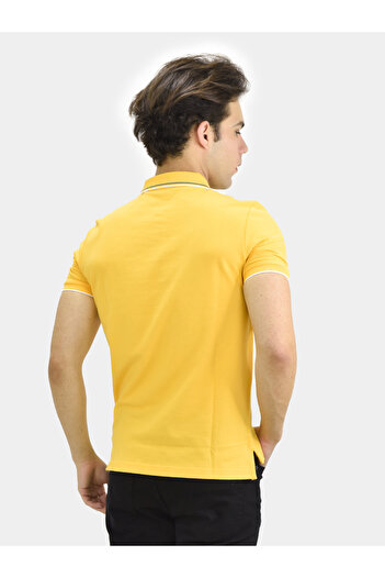 Giordano Men's Cotton Lycra Pique Slim Fit Polo