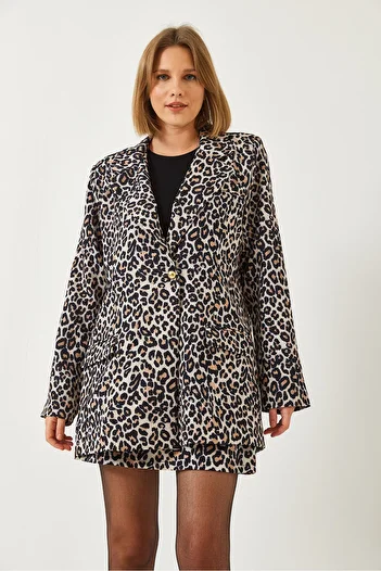 Bianco Lucci Women's Skirted Jacketed Bottom Top Suit Mbms055 60501055
