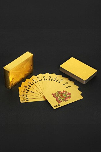 Weather Forecast Gold Skull Playing Card Slippery Plastic Waterproof Playing Card Gin500Sr
