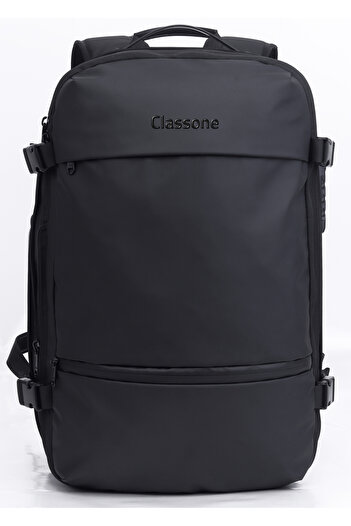 Classone حقيبة ظهر للكمبيوتر المحمول - سلسلة سفر متوافقة مقاس 17.3 بوصة، 15.6 بوصة، 14 بوصة