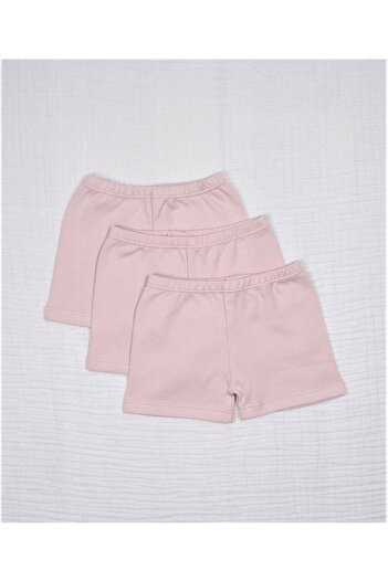 Cigit Triple Girl Boxer Set 2-9 Years Old Powder