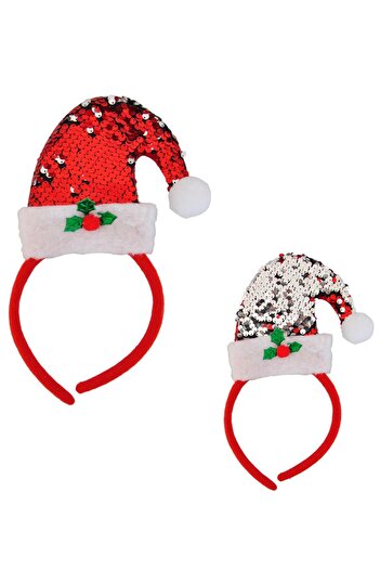 Patladı Gitti Christmas Ornament Red Sequin Crown 1 Piece