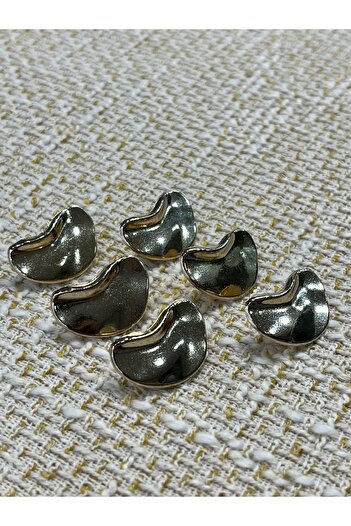 ODDA TASARIM ATÖLYESİ Half Moon Model Design Gold Color Jacket-Coat Button Set(36Length)