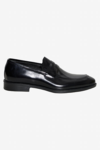 ALTINYILDIZ CLASSICS Men's Black 100% Leather Comfortable Sole Shoes