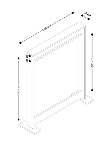 DECORMET SALVİTOR ELBİSE ASKISI CEVİZ