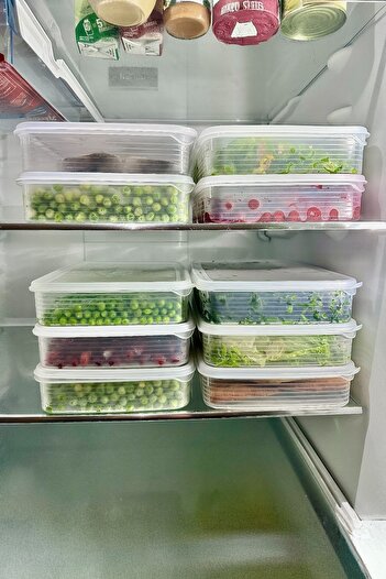 Carat Home Vacuum 100% Leak Proof 10 Pieces 2.5 Lt Large Size Rectangular Storage Container Set