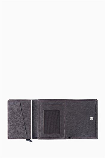 DAMY Genuine Leather Unisex Mechanized Wallet 626Mg - Brown